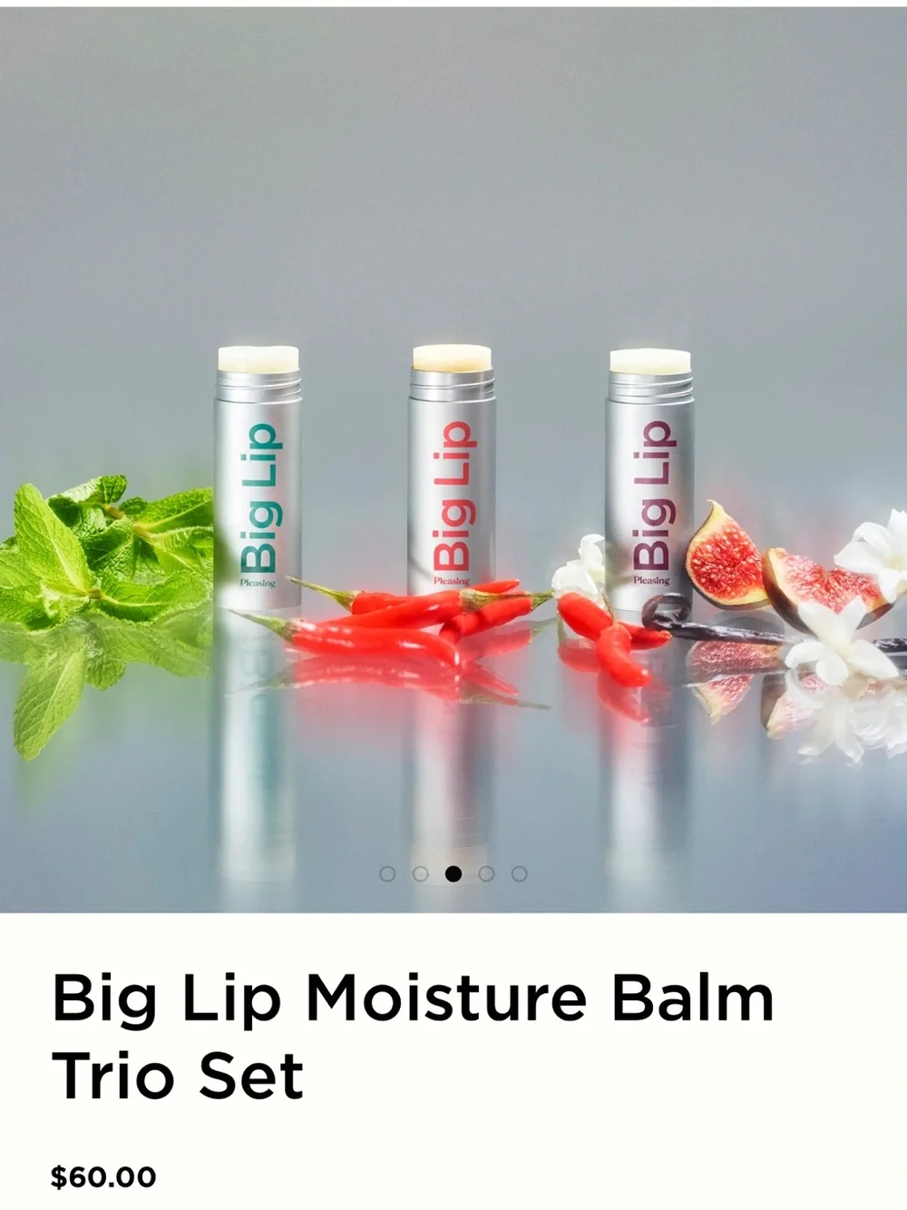Pleasing by Harry Styles Big Lip Moisture Balm Trio NIB